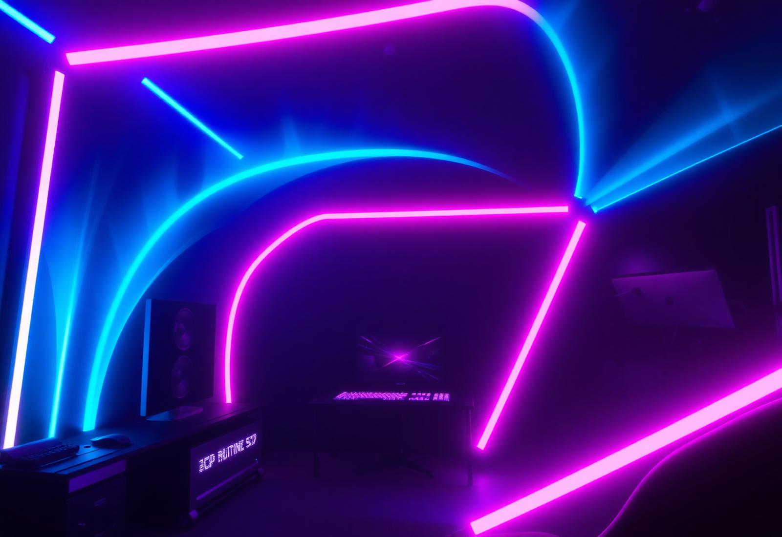 Configuración con luces LED RGB